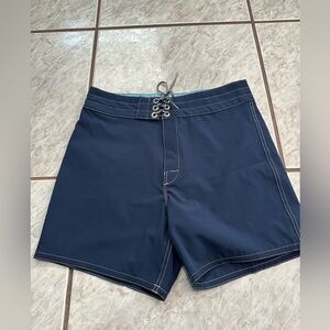 Birdwell Beach Britches Navy Blue Board Shorts Size 28